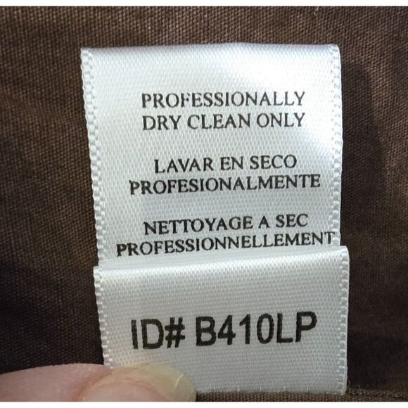 BCBGMAXAZRIA Women's Brown Leather Short Sleeve Tailored Blazer Jacket Large - Picture 8 of 14